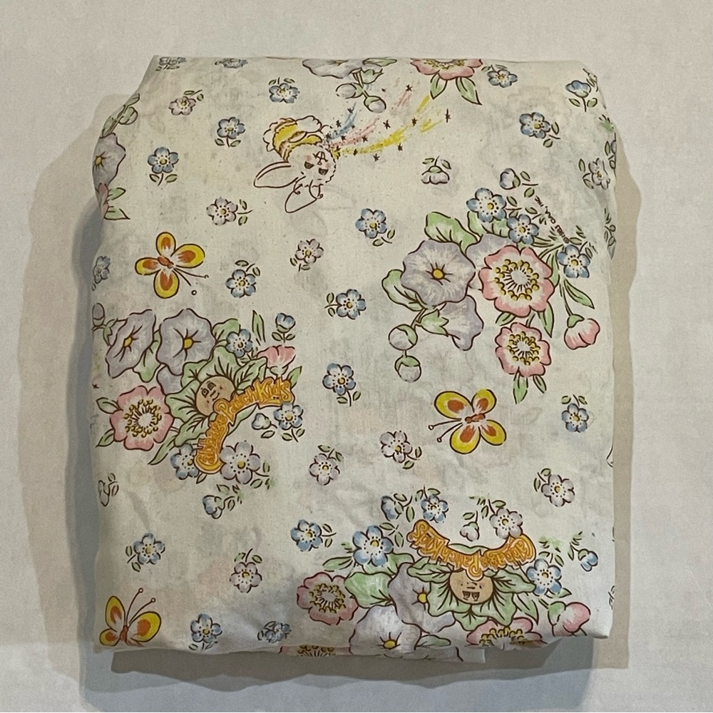 VTG 1983 Cabbage Patch Kids Twin Bed Fitted Sheet Only Craft Fabric 80s READ